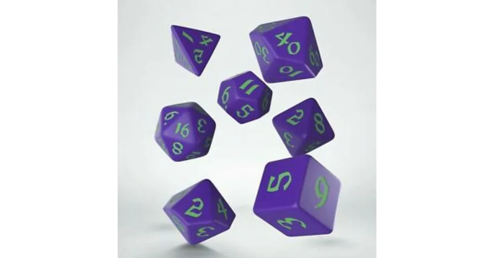 Kedvezmény Dobókocka - Classic Runic Purple/Green (7 db-os szett)