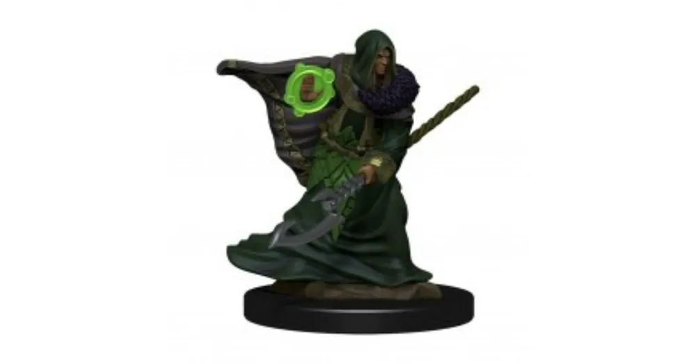 D&D Icons Elf Male Druid Premium Prepainted Miniature Árcsökkenés