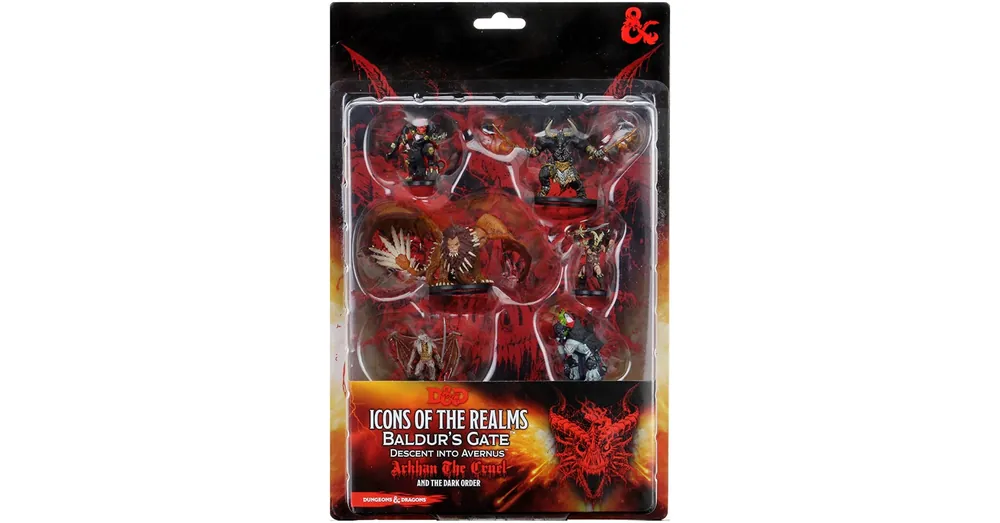 Vedd meg online D&D Icons Arkhan the Cruel & The Dark Order Prepainted Miniatures