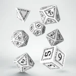 Exkluzív ajánlat Dobókocka készlet - Runic White/Black (7 db-os szett)