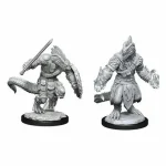 D&D Nolzur‘s Marvelous Miniatures Lizardfolk Barbarian & Cleric Wave 15 Gyors kiszállítás