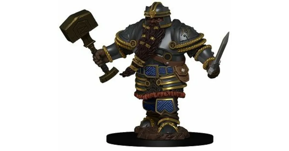 Ajánlat D&D Icons Dwarf Male Fighter Premium Prepainted Wave 2