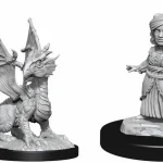 Kedvezmény D&D Nolzur‘s Marvelous Miniatures Silver Dragon Wyrmling & Female Halfling