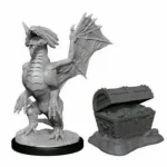 D&D Nolzur‘s Marvelous Miniatures Bronze Dragon Wyrmling & Treasure Ne maradj le