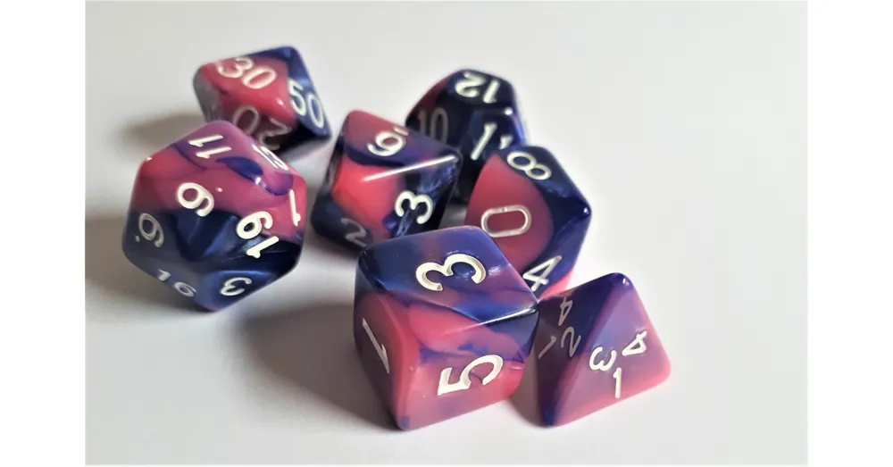 Akciós ár Dobókocka készlet Pink Galaxy