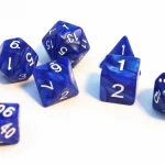 Népszerű Dobókocka készlet Pearl Blue/White
