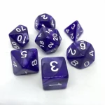 Csak ma Dobókocka készlet Pearl Purple/White