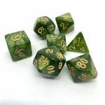 Dobókocka készlet Pearl Mossgreen/Gold Azonnali szállítás