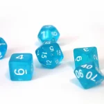 Biztonságos vásárlás Dobókocka készlet Transparent Blue