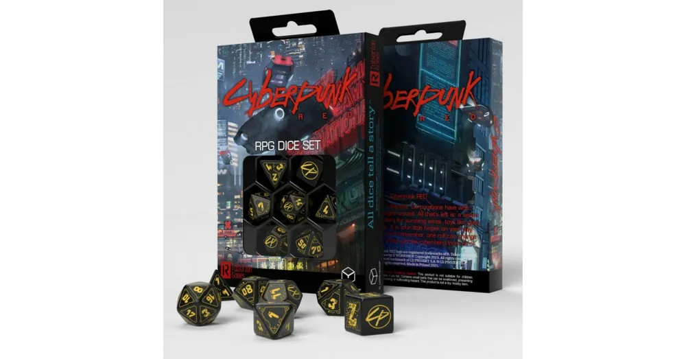 Dobókocka készlet - Cyberpunk Red Wet Work (7 db-os szett) Kiárusítás