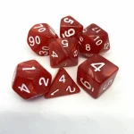 Népszerű Dobókocka készlet Pearl Red/White