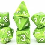 Végkiárusítás Dobókocka készlet Candysweet Green