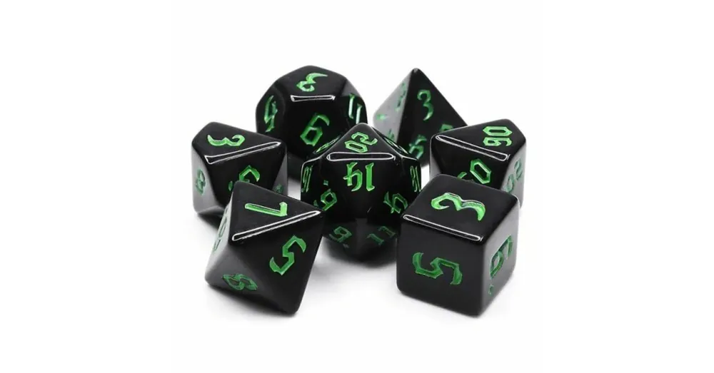 Újdonság Dobókocka készlet Chon Drite Black/Green