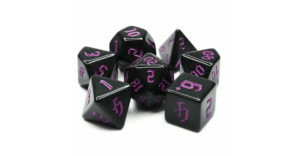Újdonság Dobókocka készlet Chon Drite Black/Purple