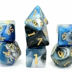 Újdonság Dobókocka készlet Blue Warrior
