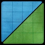 Chessex BattleMat, kék/zöld - 23-1/2"x26", kétoldalas Árengedmény