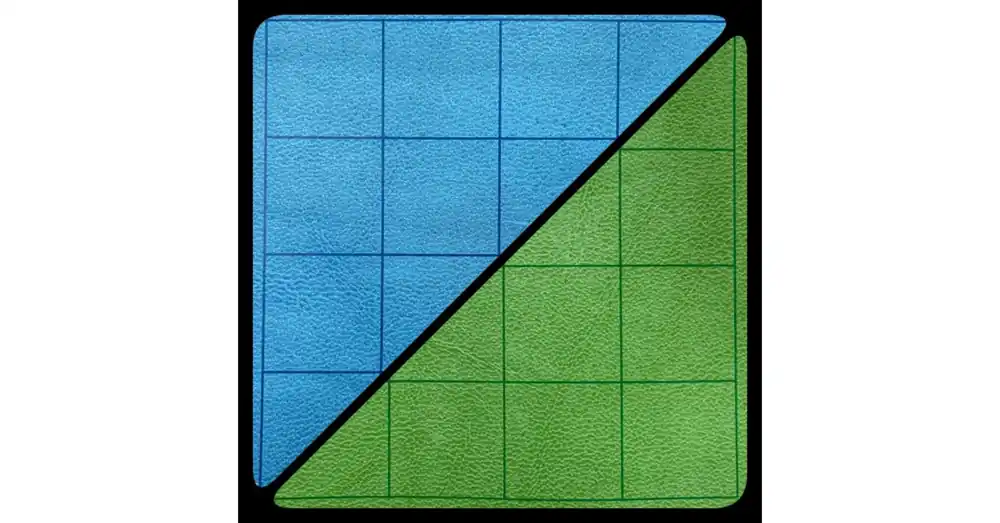Chessex BattleMat, kék/zöld - 23-1/2"x26", kétoldalas Árengedmény