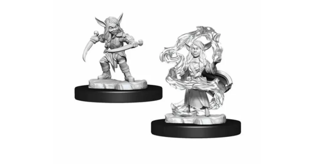 Vásárlói kedvenc Critical Role Unpainted Goblin Sorcerer & Rogue Female
