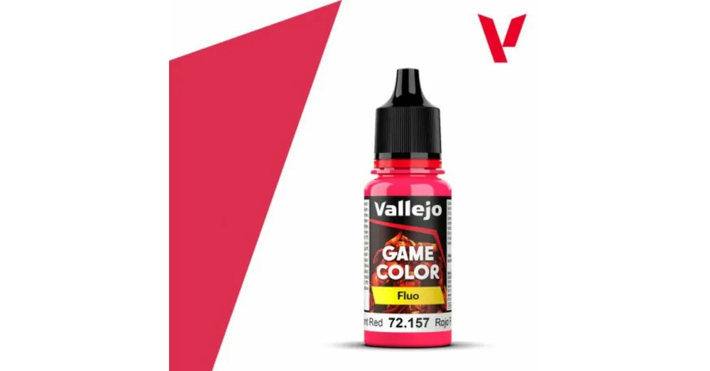 Szezonális akció Vallejo Game Color - Fluorescent Red 18 ml