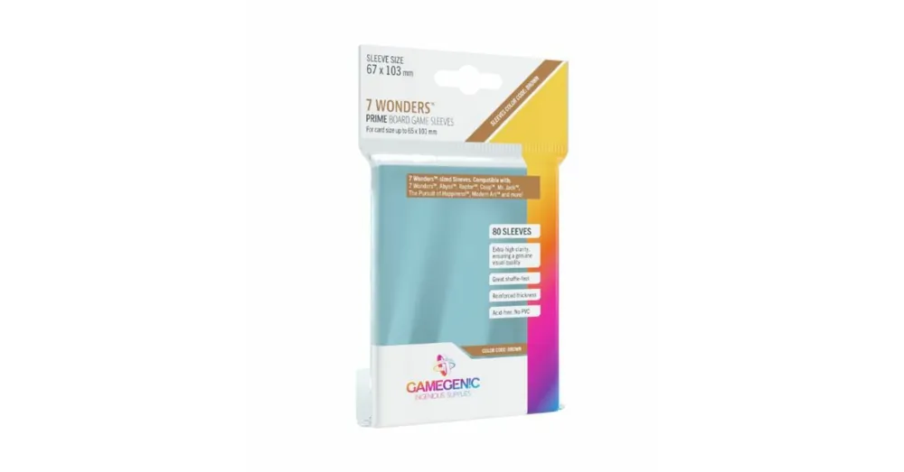 Legkelendőbb GameGenic Prime 7 Wonders sleeves - 67x103 mm (80 db/csomag)