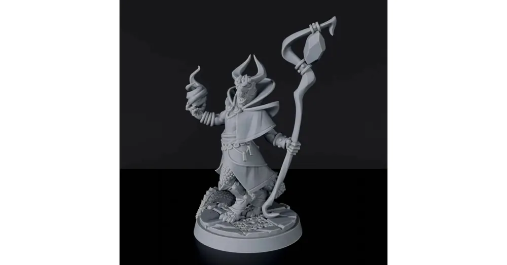 Titan Forge Miniatures Dragonborn Male Wizard ver 3 Expressz szállítás