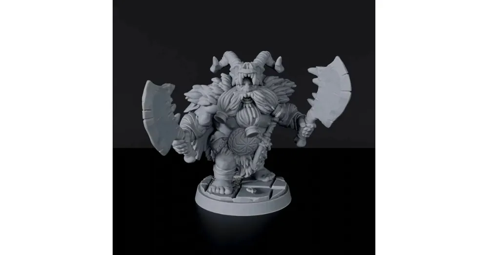 Titan Forge Miniatures Dwarf Male Barbarian ver 1 Azonnal elérhető