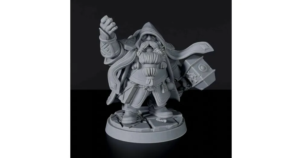 Titan Forge Miniatures Dwarf Male Cleric ver 1 Szezonális akció