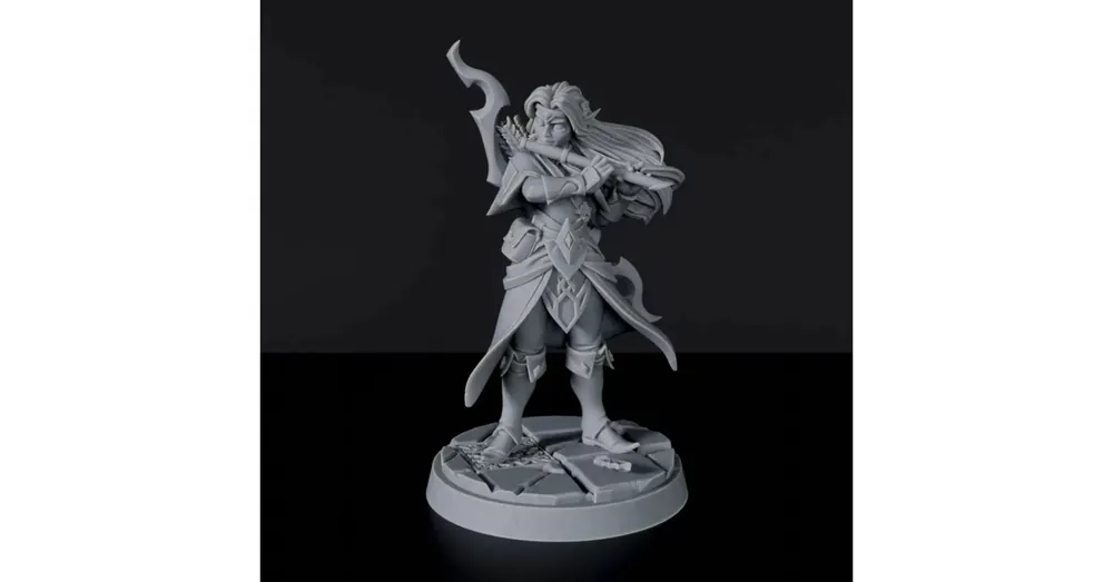 Titan Forge Miniatures Elf Female Bard ver 1 Vásárlói kedvenc
