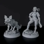 Olcsó Titan Forge Miniatures Elf Female Engineer & Fox ver 1