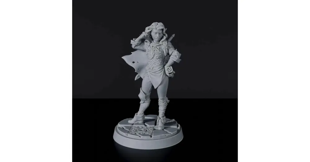 Szuper ajánlat Titan Forge Miniatures Elf Female Fighter ver 1