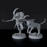 Titan Forge Miniatures Elf Male Ranger & Panther ver 3 Outlet