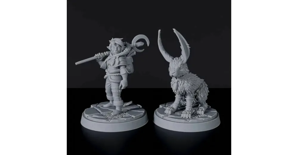 Titan Forge Miniatures Gnome Female Druid ver 3 Alacsony ár