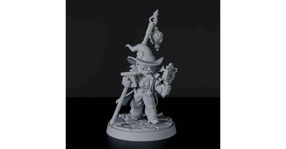 Prémium Titan Forge Miniatures Gnome Male Wizard ver 1