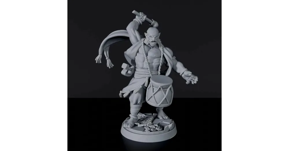 Titan Forge Miniatures Half-Orc Male Bard ver 1 Kedvezmény