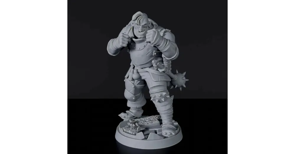 Biztonságos vásárlás Titan Forge Miniatures Half-Orc Male Fighter ver 1