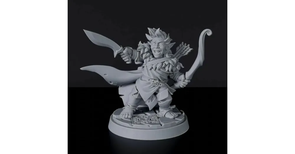 Árcsökkenés Titan Forge Miniatures Halfling Male Ranger ver 1
