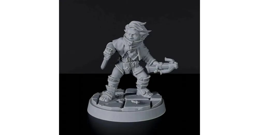 Titan Forge Miniatures Halfling Male Rogue ver 1 Utolsó esély