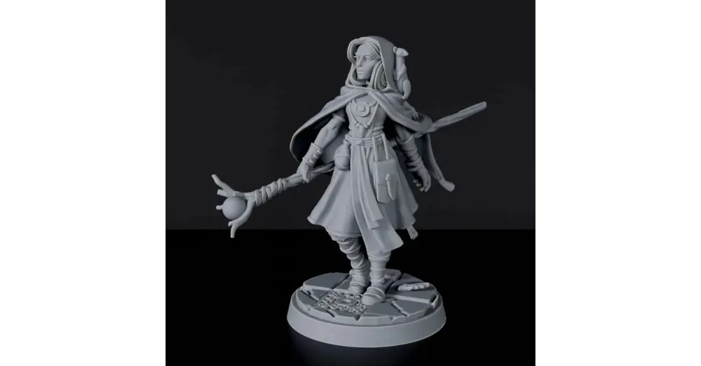 Expressz szállítás Titan Forge Miniatures Human Female Druid ver 1