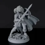 Gyors kiszállítás Titan Forge Miniatures Human Female Fighter ver 1