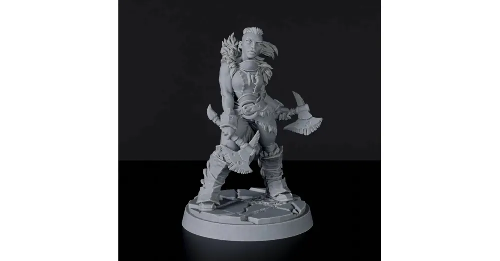 Titan Forge Miniatures Human Female Fighter ver 2 Expressz szállítás