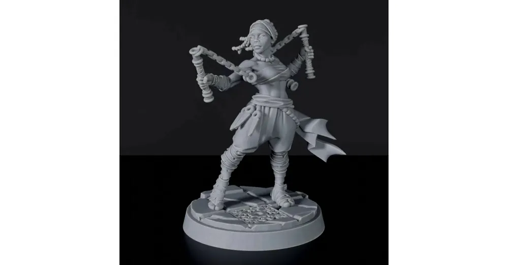 Titan Forge Miniatures Human Female Monk ver 3 Kiárusítás