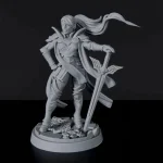 Vedd meg online Titan Forge Miniatures Human Female Paladin ver 1