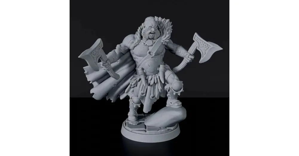 Kiárusítás Titan Forge Miniatures Human Male Barbarian