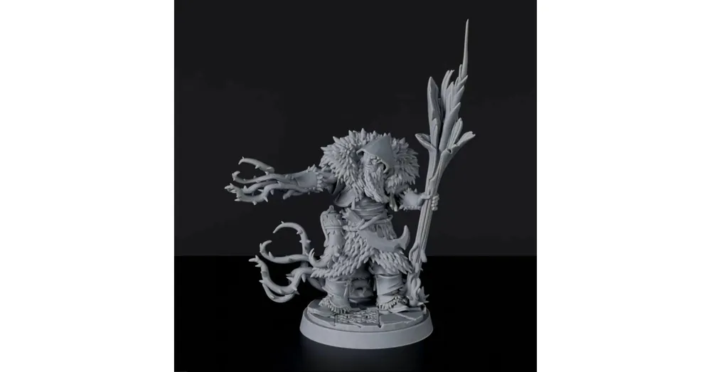 Vásárlói kedvenc Titan Forge Miniatures Human Male Druid ver 3