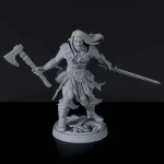 Titan Forge Miniatures Human Male Fighter ver 1a Árcsökkenés