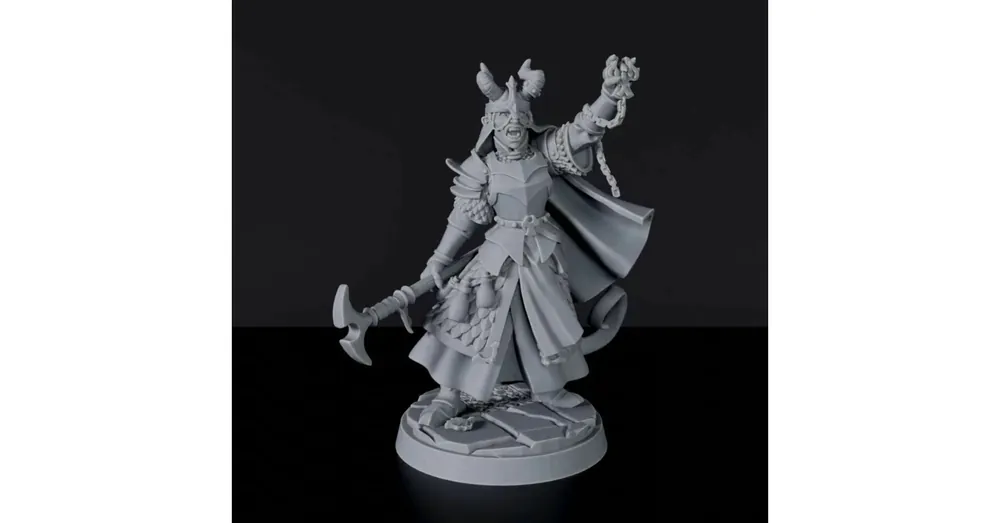 Titan Forge Miniatures Tiefling Female Cleric ver 1 Biztonságos fizetés