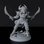 Prémium Titan Forge Miniatures Tiefling Female Fighter ver 1