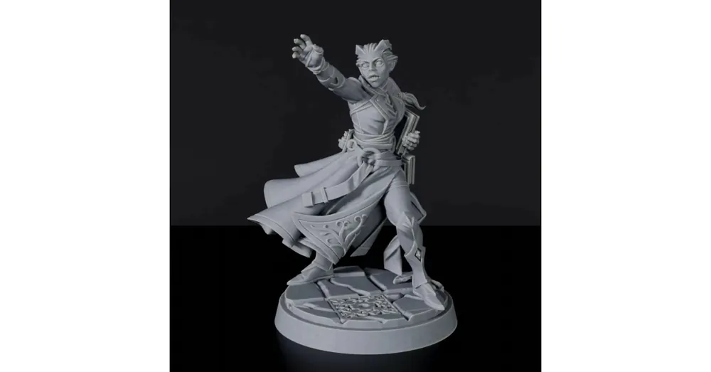 Árcsökkenés Titan Forge Miniatures Tiefling Female Sorcerer ver 1