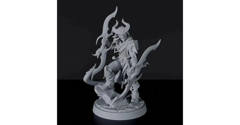 Titan Forge Miniatures Tiefling Male Fighter ver 3 Különleges ajánlat