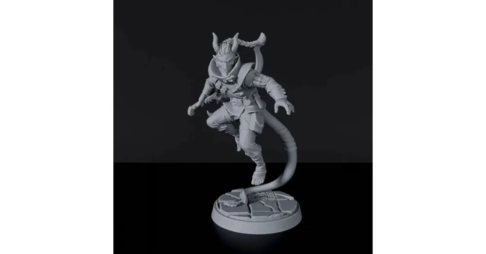 Olcsóbb Titan Forge Miniatures Tiefling Male Rogue ver 1